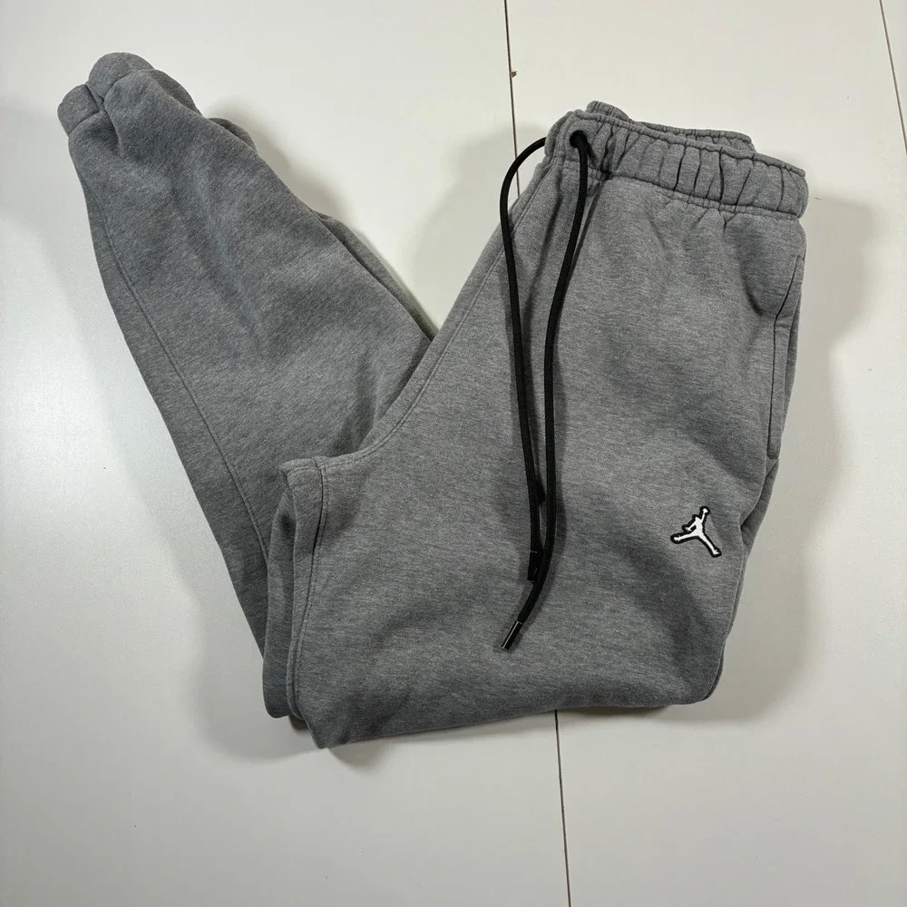 Jordan Essentials Fleece Jogger Small Gray Air Jumpman Pants DA9820-091